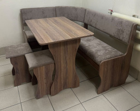 Кухонный уголок Миссия V велюр(серый) в Бердске - berdsk.mebelnovo.ru | фото