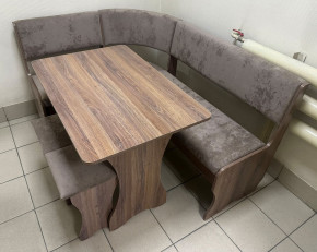 Кухонный уголок Миссия V велюр(серый) в Бердске - berdsk.mebelnovo.ru | фото