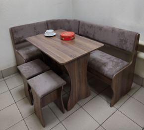 Кухонный уголок Миссия V велюр(серый) в Бердске - berdsk.mebelnovo.ru | фото