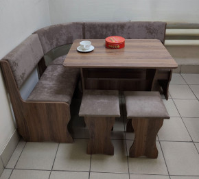 Кухонный уголок Миссия V велюр(серый) в Бердске - berdsk.mebelnovo.ru | фото