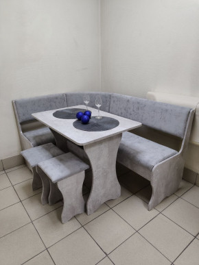 Кухонный уголок Миссия V велюр (цемент) в Бердске - berdsk.mebelnovo.ru | фото