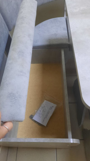 Кухонный уголок Миссия V велюр (цемент) в Бердске - berdsk.mebelnovo.ru | фото