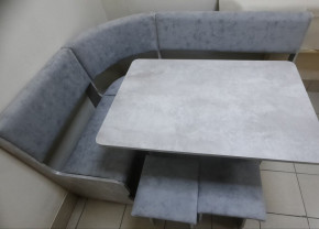 Кухонный уголок Миссия V велюр (цемент) в Бердске - berdsk.mebelnovo.ru | фото