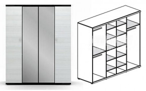 Шкаф 4-х дверный Гретта СБ-207 в Бердске - berdsk.mebelnovo.ru | фото