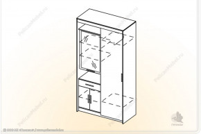 Шкаф Мелисса К-2 (пеликан) в Бердске - berdsk.mebelnovo.ru | фото